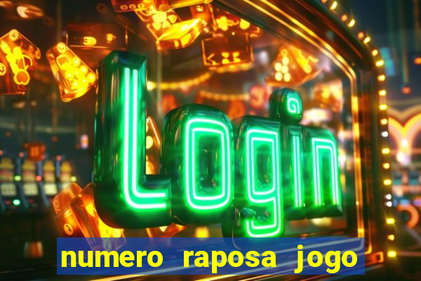 numero raposa jogo do bicho